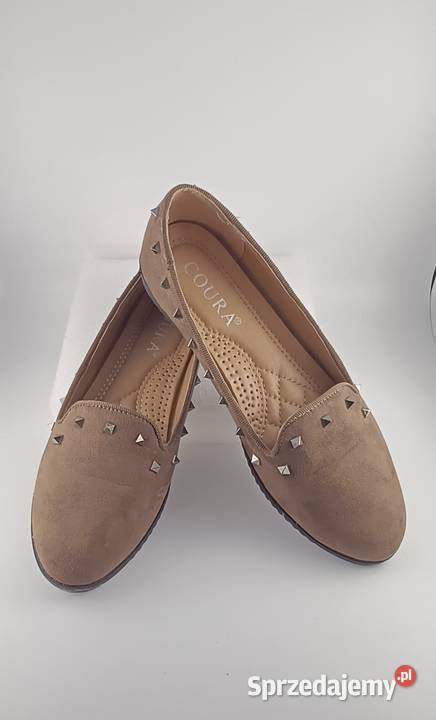 Czółenka damskie z ćwiekami Nowe Rozmiar 37