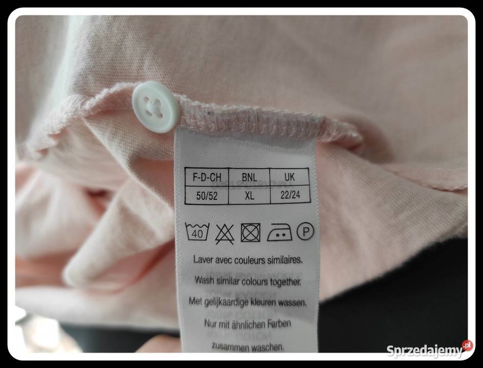 Prosta łososiowa bluzka 44 XXL Damart 100 Płock