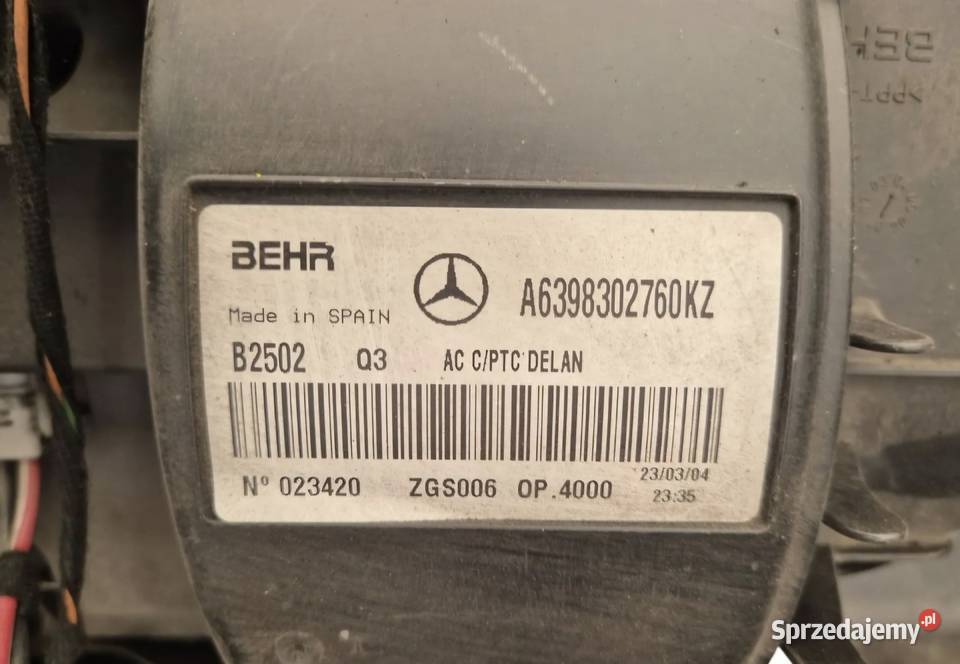 NAGRZEWNICA KLIMA VITO W639 W 639 VIANO Nagrzewnice świętokrzyskie Działoszyce