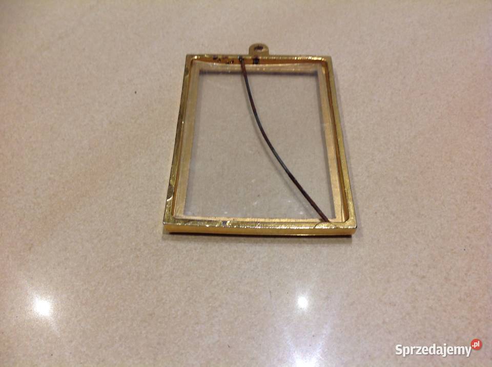 Stara Mała Ramka Złota na Zdjęcie Mosiężna do Nowa Sól