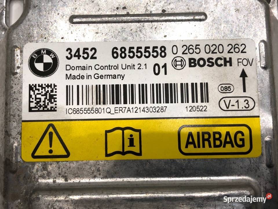 SENSOR AIRBAG BMW F20 6855558 1119 CZUJNIK