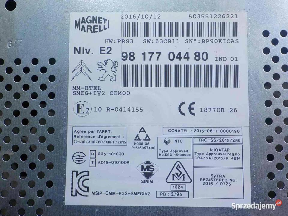 BERLINGO II III 16 BHDI LIFT II 17r wyswietlacz Suków