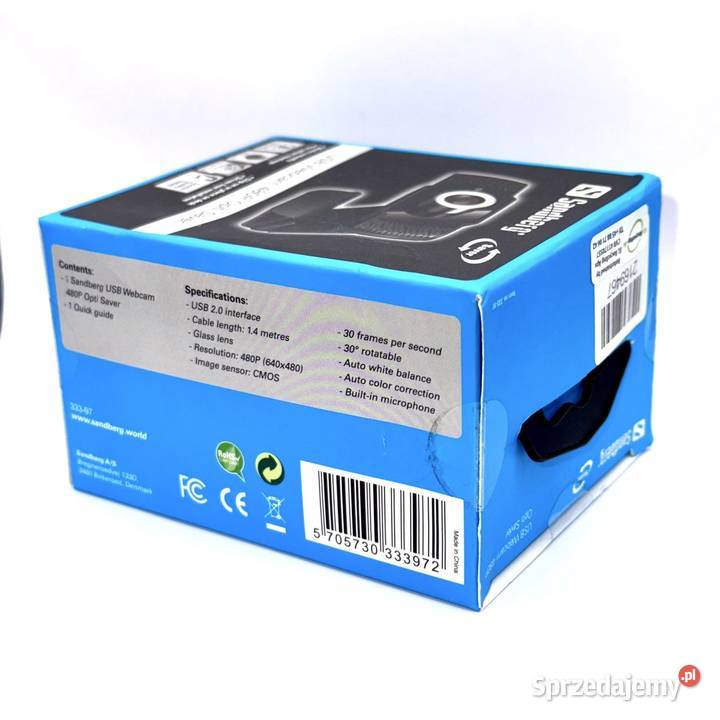 Kamerka internetowa Sandberg USB webcam 480 opti Warszawa