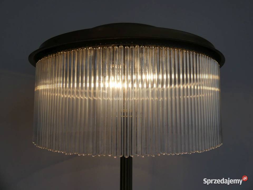 Piękna mosiężna lampa podłogowa lata 20 sprawna Poznań