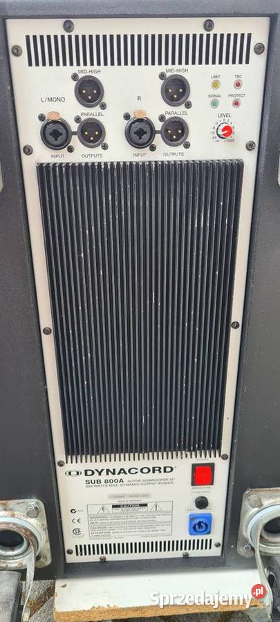 Dynacord Sub 800A subbas aktywny mikserym nagłośnienie Sprzęt estradowy, studyjny i DJ-ski Konin