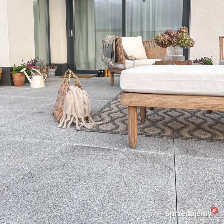 Płytki Granitowe Szare G603 60x60x15 struktura Płytki uniwersalne Łódź