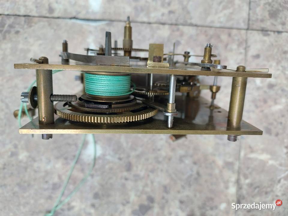 721 Mechanizm starego zegara linkowego żyłkowego Tczew