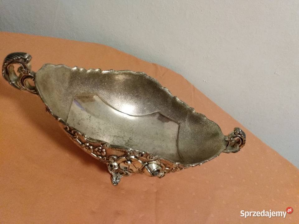 Żardiniera gondolowa posrebrzana zachodniopomorskie Szczecinek