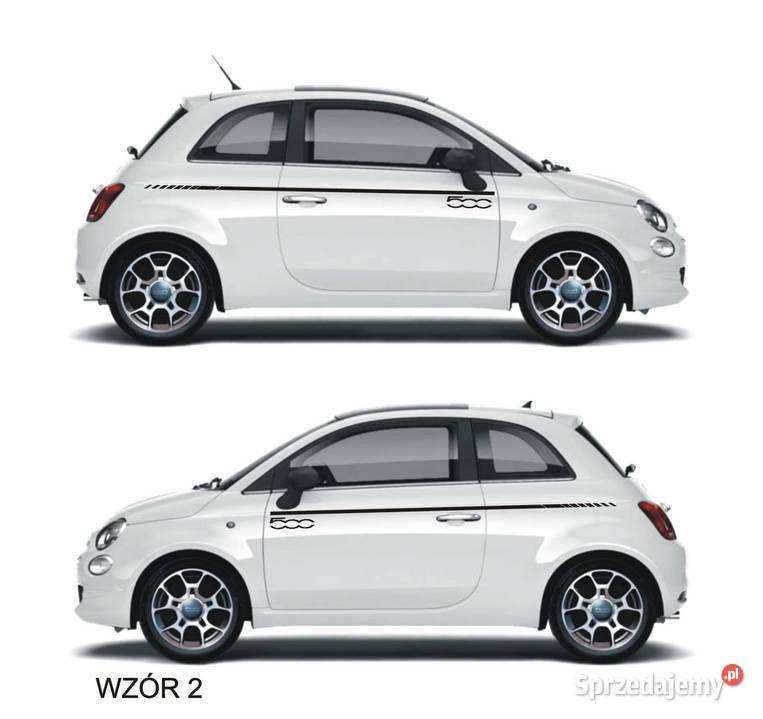 Fiat 500 Abarth Naklejki Pasy boczne na samochód