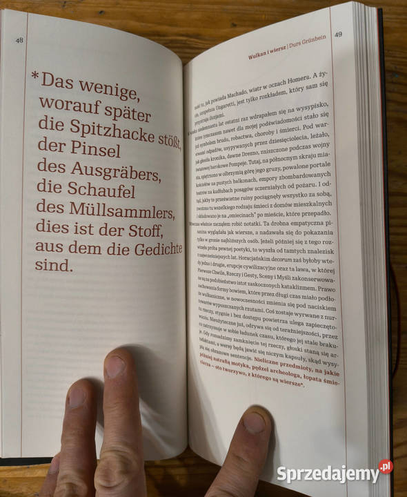 Wulkan i wiersz Durs Grunbein Sosnowiec