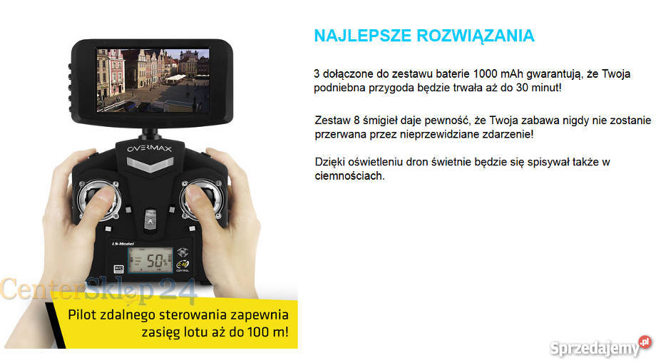 Duży dron 62 OVERMAX XBee Drone 52 FPV WIFI Poznań