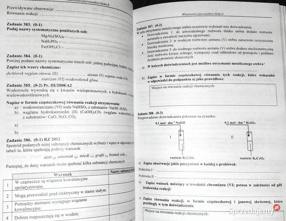 Chemia Tom 1 Zbiór zadań maturalnych 20022016 lubelskie Chełm