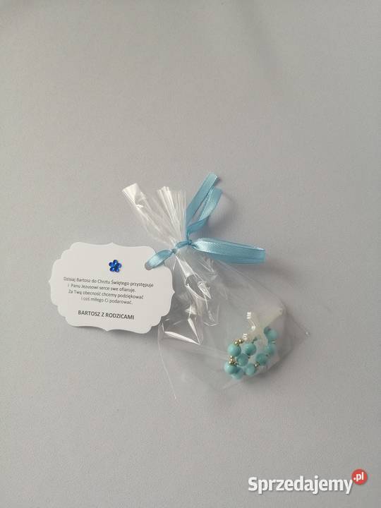 Podziękowanie Chrzest Różaniec Błękit A1