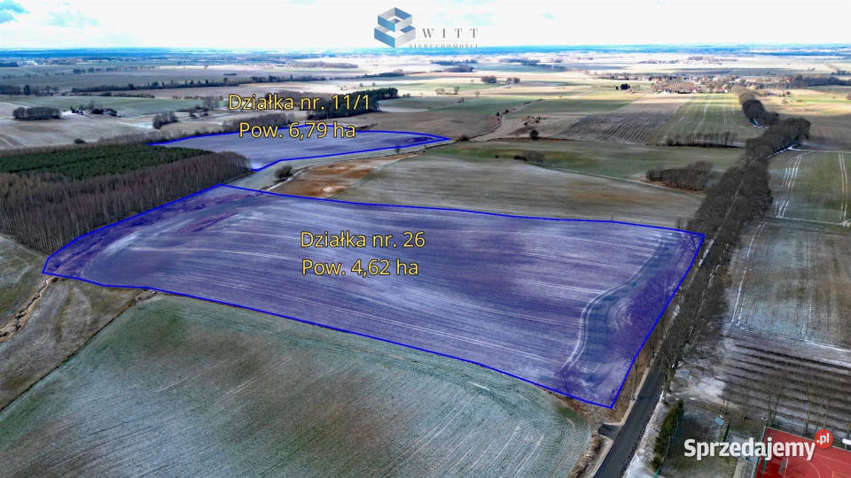 sprzedaży ziemi Pietrzwałd 154000m2 Sprzedaż sprzedam