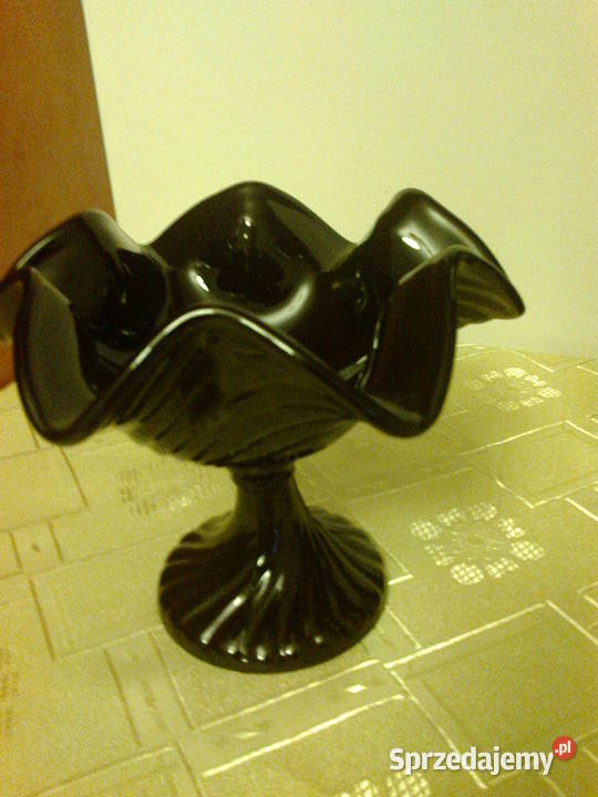 Wazon cukiernica z falbanką na stopce popielnica Częstochowa sprzedam