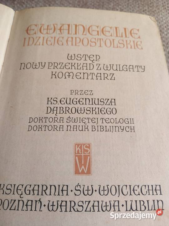 Ewangelie i dzieje apostolskie 1958 Wałbrzych