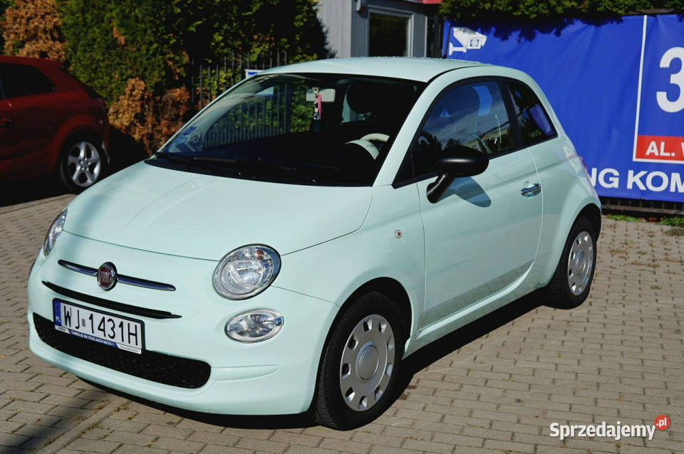 Fiat 500 salon Polska seria 4 piękny kolor 12 światła LED Warszawa