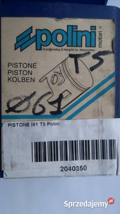 TŁOK POLINI 61 mm PIAGGIO VESPA T5 125 ccm sprzedam
