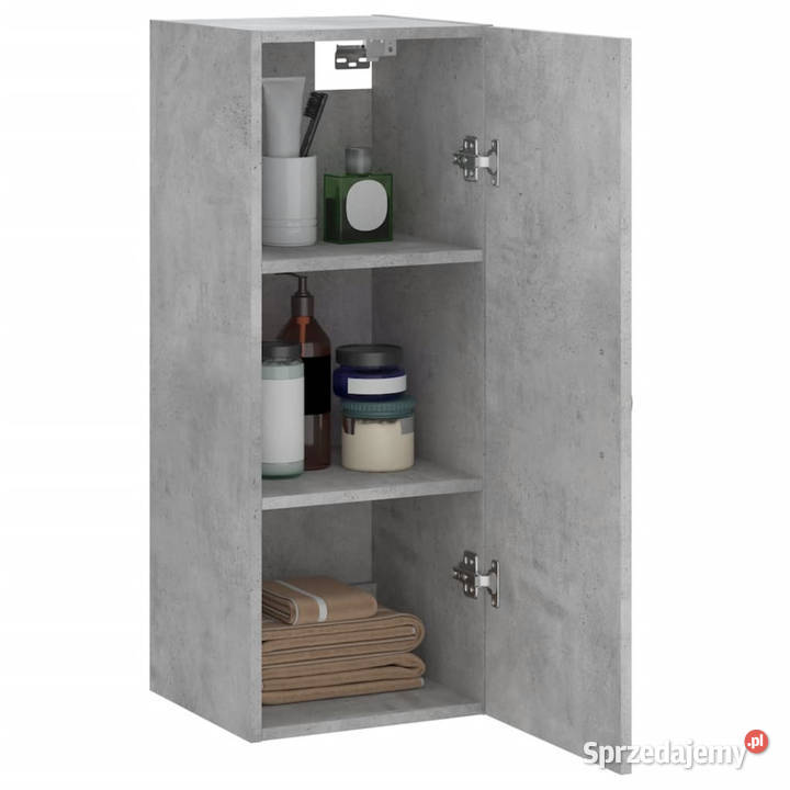 Szafka wisząca szarość betonu 345x34x90 WM834998 sprzedam