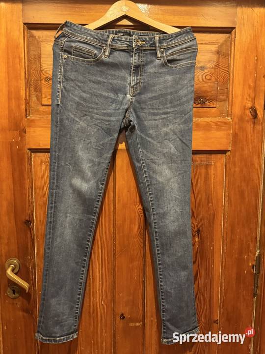 Jeansy męskie 3032 slim fit granatowe Carry z Częstochowa