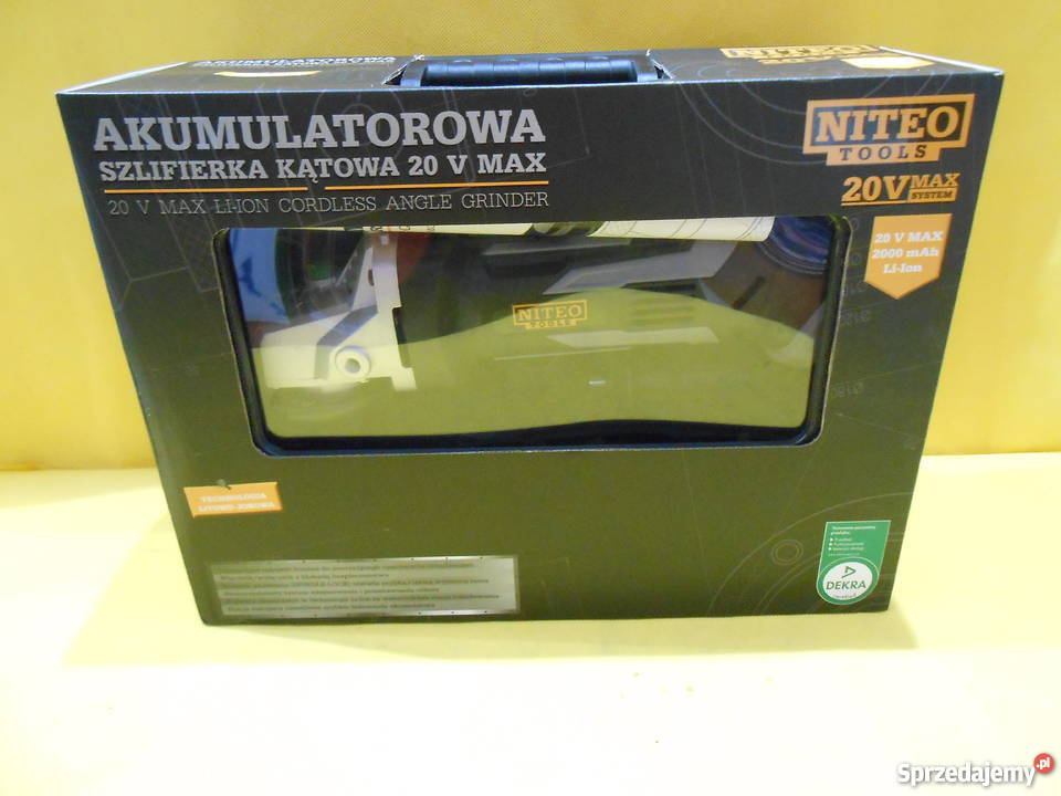 Akumulatorowa szlifierka kątowa NOWA