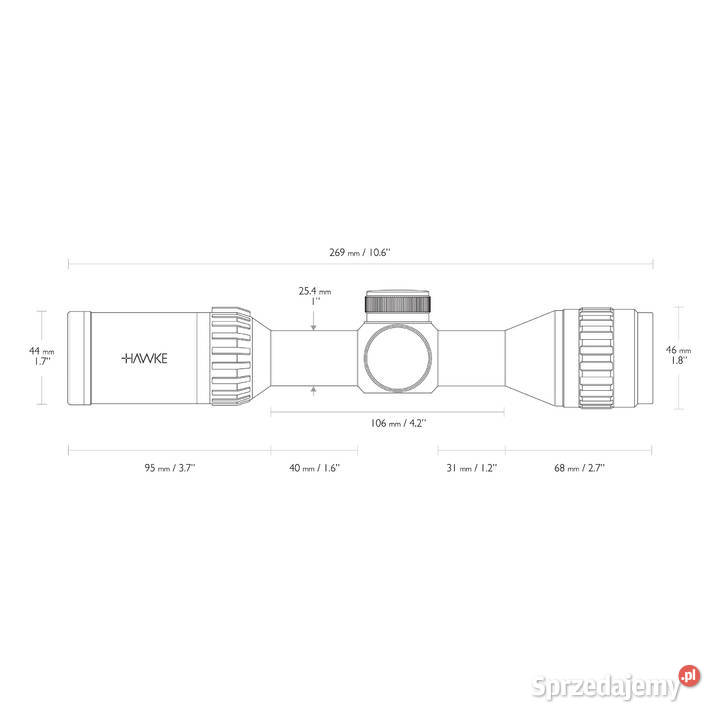 Luneta celownicza Hawke Airmax 1 27x32 AO AMX Warszawa