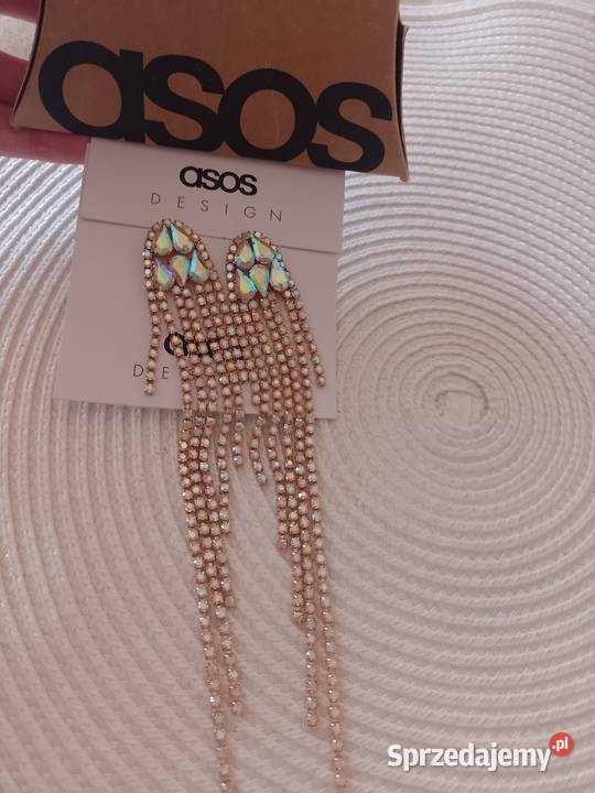 ASOS Mega długie Bogato zdobione kolczyki z Dodatki