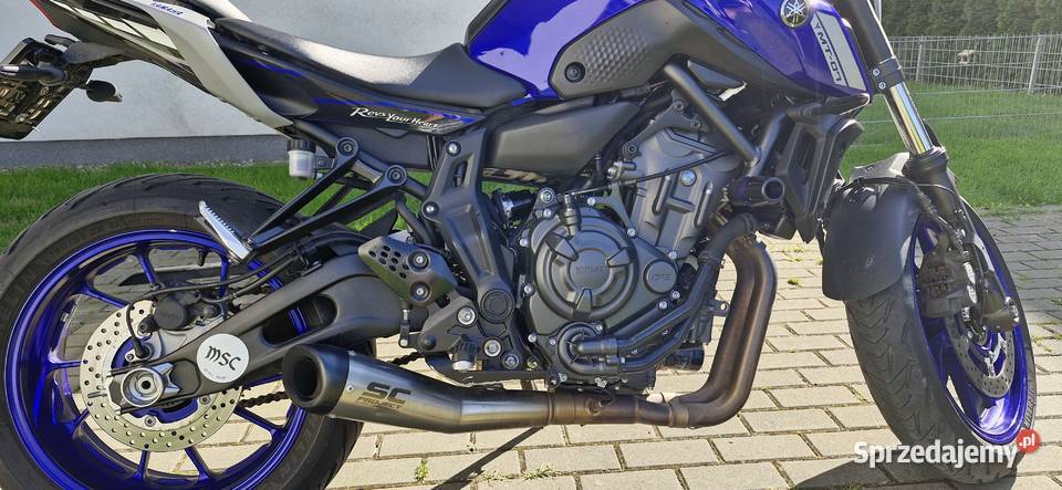 Yamaha MT07 A2 SCPROJEKT zadbany Piotrków Trybunalski sprzedam