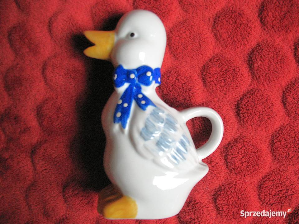 Gęsi Porcelanowy dzbanuszek i pojemnik 14 x 8 x Figurki i rzeźby mazowieckie Siedlce
