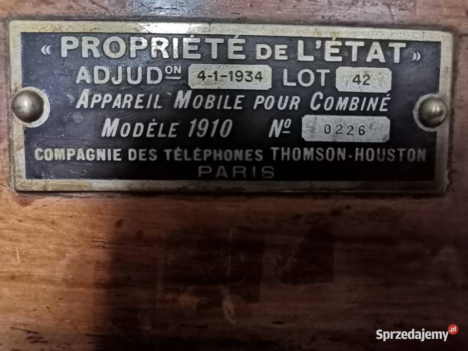 Zabytkowy telefon z lat 30 tych Antyki Kraków sprzedam