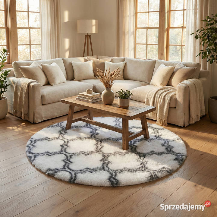 Dywan okrągły do salonu shaggy DECOR Dywany sprzedam