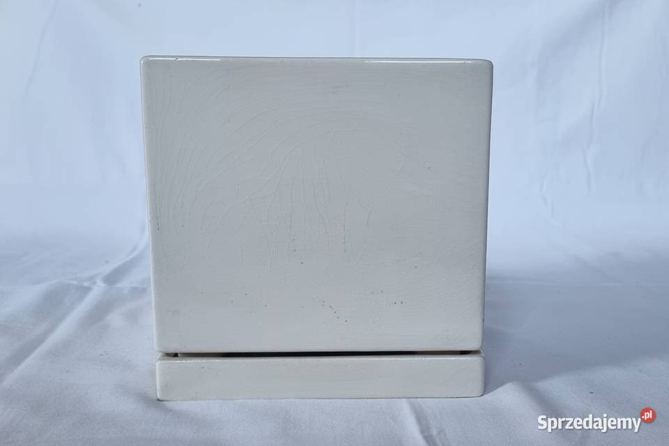 Duża kwadratowa doniczka Cerprod ręcznie Warszawa