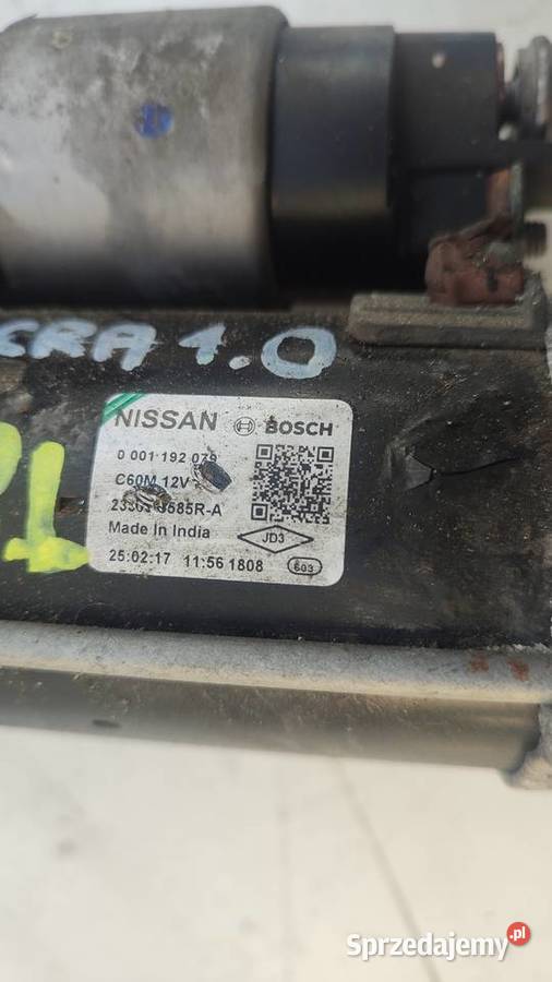 NISSAN MICRA V K14 ROZRUSZNIK 10 BENZ 0001192079 osobowe świętokrzyskie Włoszczowa