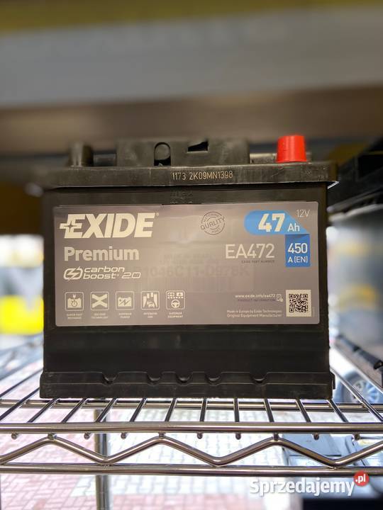 Akumulator Exide Premium 47Ah 450A EA472 PRAWY Akumulatory Grębiszew