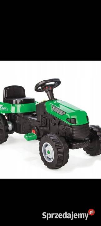 Traktor na pedały z przyczepką