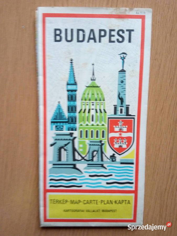 Węgierska mapa Budapesztu Dąbrowa Górnicza