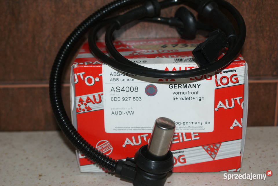 Czujnik ABS przód LP AUDI A4 A6 VW PASSAT 1628 osobowe Pozostałe Białobrzegi