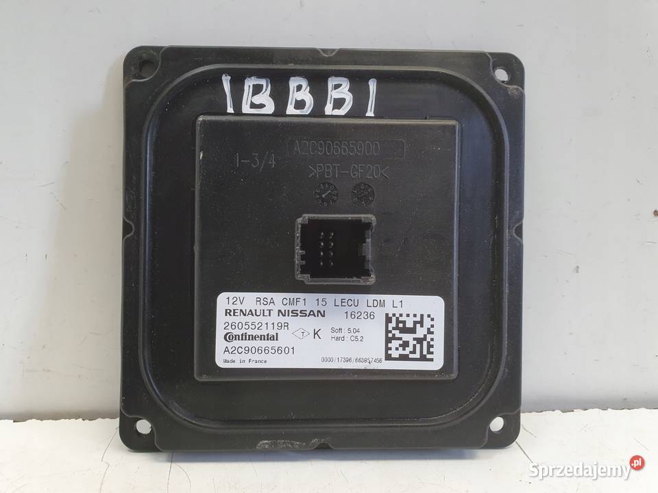 Renault Megane IV PRZETWORNICA MODUŁ LED lampy osobowe Chełm