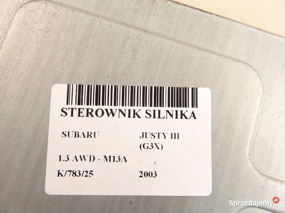 STEROWNIK SUBARU JUSTY III 13 AWD 3392086G12 Komputery