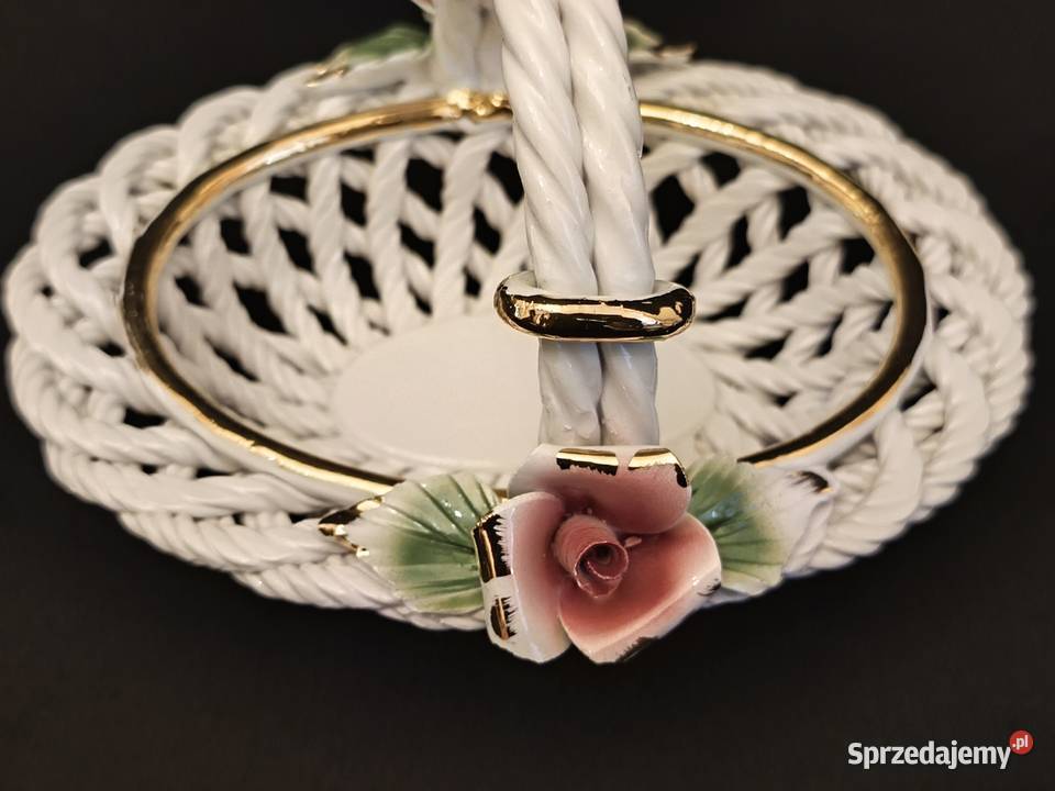 Koszyk porcelanowy Włoski Chełm