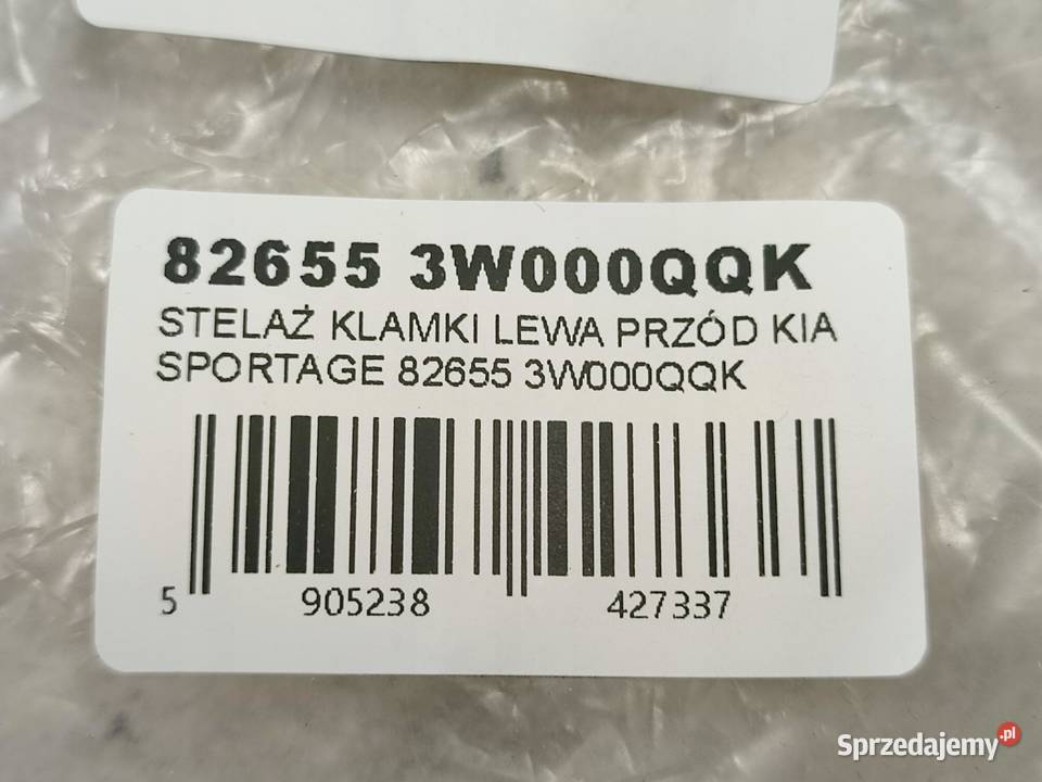 STELAŻ KLAMKI LEWY PRZÓD KIA SPORTAGE III