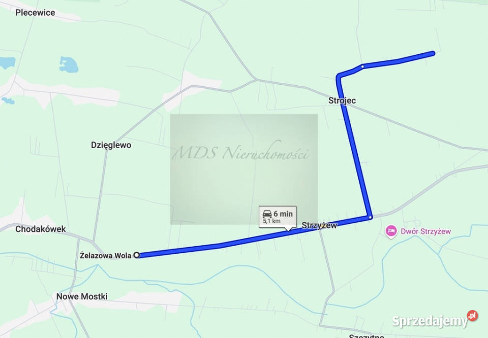 działka WZ i projektem dom seniora 4 m2 PUM Rzęszyce