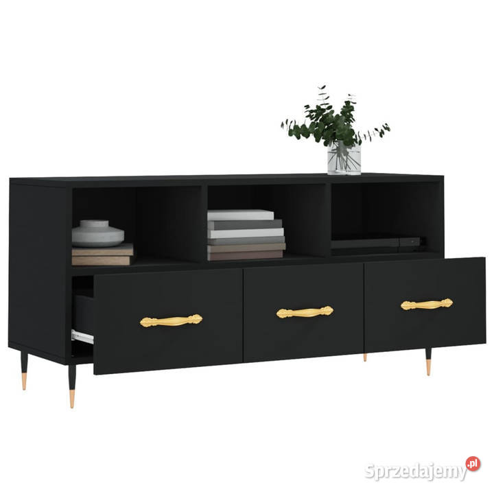 Szafka pod TV czarna 102x36x50 materiał Warszawa sprzedam