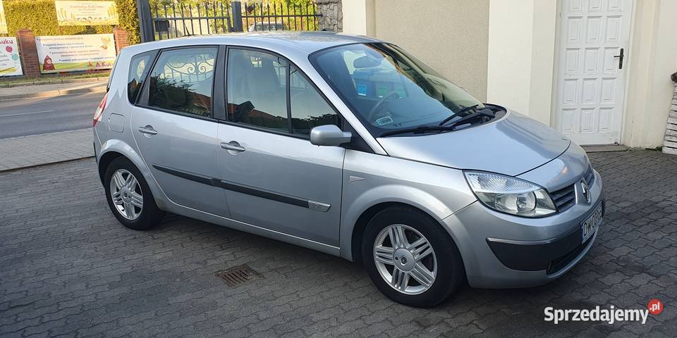 Renault Scenic II 20 16V 135 Aut salon I wł 2 światła przeciwmgielne Wrocław sprzedam