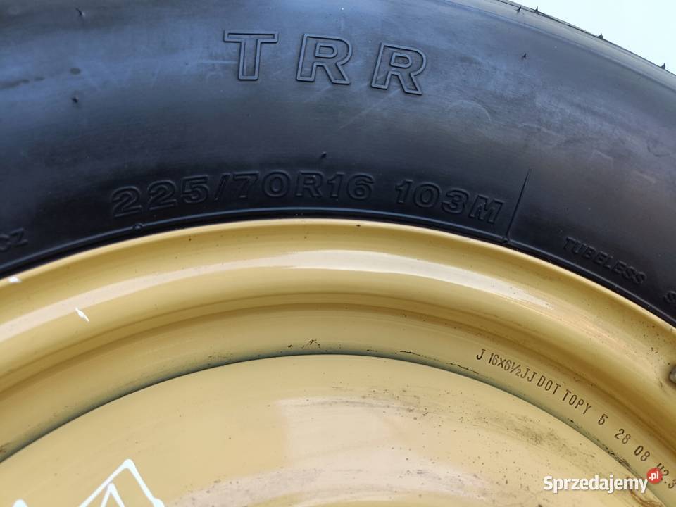 Suzuki Grand Vitara II KOŁO ZAPASOWE Zapas 22570 stalowe Opony i felgi Rudka