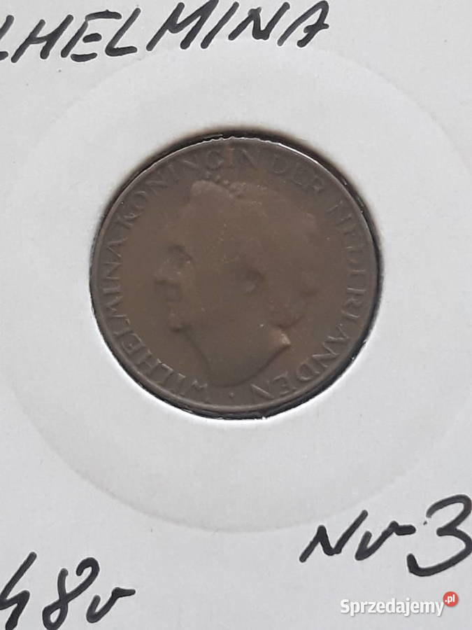 1 Cent Holandia1948 r Wilhelmina 3 Konin sprzedam