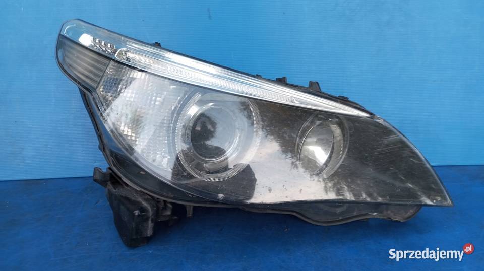 LAMPA PRAWY PRZÓD EUROPA XENON BMW 5 E60 E61 osobowe Nowy Tomyśl
