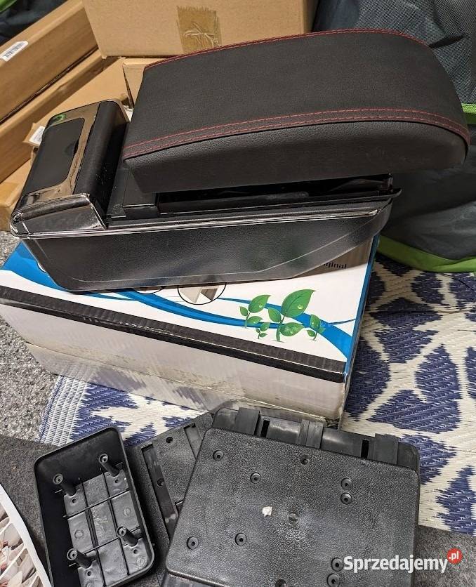 Uniwersalny podłokietnik samochodowy kolor szary Pruszków