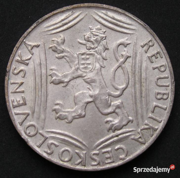 CZECHOSŁOWACJA 100 KORON 1948 SREBRO STAN 12 łódzkie Łódź sprzedam
