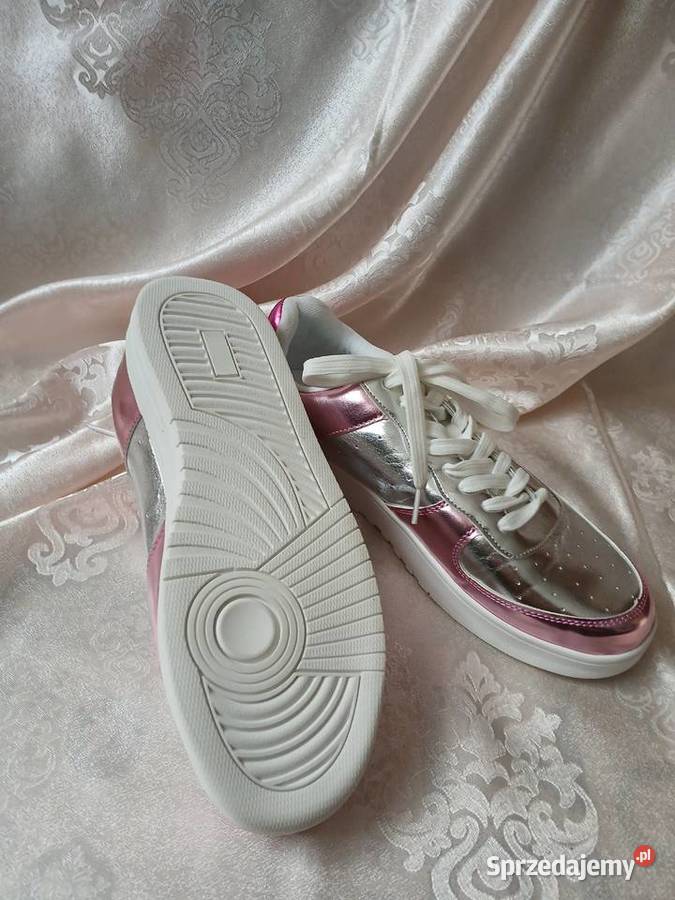 Metaliczne sneakersy bonprix 42 buty sportowe